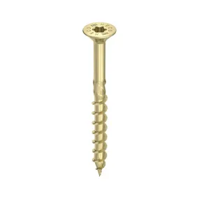 Heco -Topix-Plus schroeven - Torx 20 - 4 x 60mm - Deeldraad - Geel verzinkt (10 stuks)
