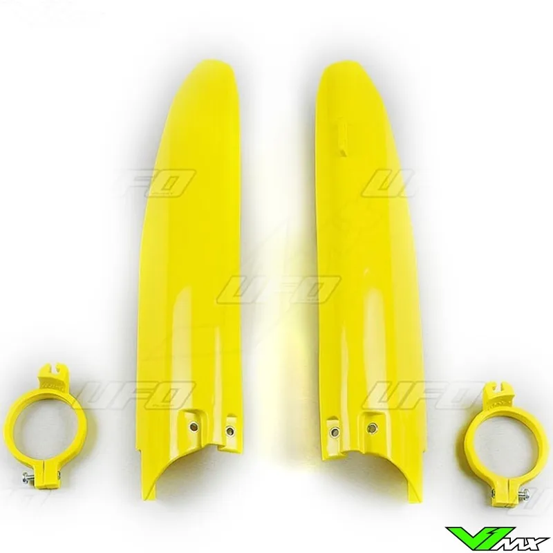 UFO Voorvorkbeschermers Geel - Suzuki RM125 RM250 RMZ450